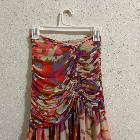 Nicholas Asymmetric Multicolor Mabel Midi Skirt - Size 2 - Picture 9 of 14